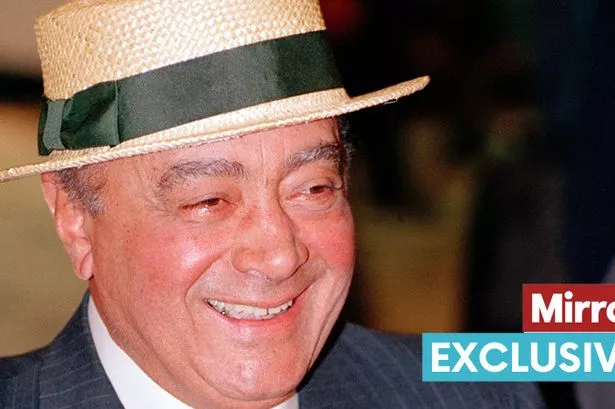 Mohamed Al Fayed 'trafficking victim was shown enough photos of abused women to fill shoebox'