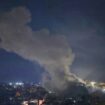 Rauchwolken über Viertel im Süden von Beirut