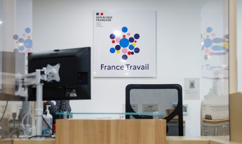 Une agence France Travail pour les demandeurs d'emploi, le 23 avril 2024 à Dammarie-les-Lys, en Seine-et-Marne