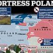 Fortress Poland: Country begins construction of £1.9bn 'East Shield' lining its borders with Russia and Belarus with anti-tank fortifications, AI-powered surveillance and anti-drone systems