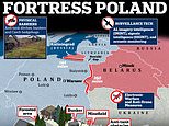 Fortress Poland: Country begins construction of £1.9bn 'East Shield' lining its borders with Russia and Belarus with anti-tank fortifications, AI-powered surveillance and anti-drone systems