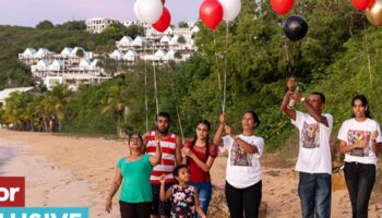 Family of young man stabbed to death by two 12-year-olds release balloons on emotional anniversary