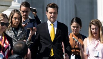 Le représentant Matt Gaetz, élu de la Floride, le 2 octobre 2023 à Washington