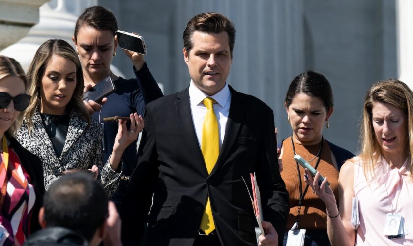 Le représentant Matt Gaetz, élu de la Floride, le 2 octobre 2023 à Washington