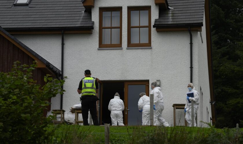 Forensics officers at the scene of an incident at a property in the Teangue area on the Isle of Skye in Scotland. Police Scotland said officers were initially called to the Tarskavaig area on Skye shortly before 9am on Wednesday after a report of a 32-year-old woman having been seriously injured at a property and who has since been taken to the Queen Elizabeth University Hospital in Glasgow for treatment. A further incident at a property in the Teangue area on Skye was then reported shortly afte