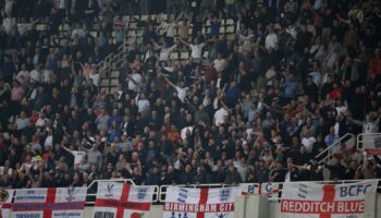 Soccer Football - Nations League - Group Stage - Greece v England - Athens Olympic Stadium, Athens, Greece - November 14, 2024 England fans in the stands REUTERS/Louisa Gouliamaki