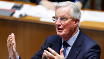 Le Premier ministre Michel Barnier lors de la séance des questions au gouvernement à l'Assemblée nationale à Paris le 12 novembre 2024