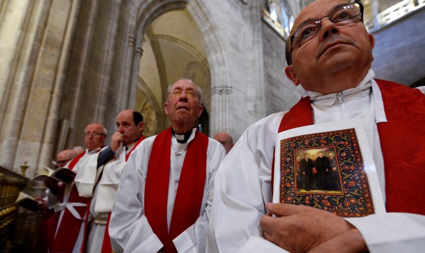 Priest stabbed in the face during Mass as religion-based hate crime is on the rise worldwide