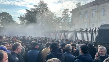 Protesters storm Putin-backed parliament in Georgia breakaway region