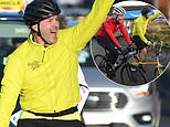 Paddy McGuinness left speechless as Sir Chris Hoy reveals comedian raised jaw-dropping amount during 300-mile charity bike ride after admitting it was 'the best feeling in the world'