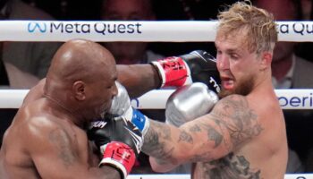 Netflix viewers underwhelmed by ‘sad’ Jake Paul vs Mike Tyson fight as YouTuber ends bout with a bow