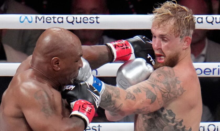 Netflix viewers underwhelmed by ‘sad’ Jake Paul vs Mike Tyson fight as YouTuber ends bout with a bow