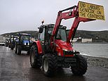 Farmers march on Keir Starmer: Convoy of tractors descends on Labour conference amid fury over inheritance tax raid on farms