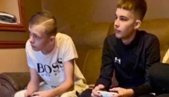 Photo shows friends gaming together before they're both killed in mistaken identity murder