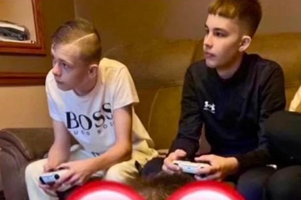 Photo shows friends gaming together before they're both killed in mistaken identity murder