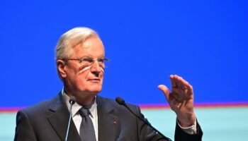 Le Premier ministre Michel Barnier aux Assises des Départements, à Angers, le 15 novembre 2024