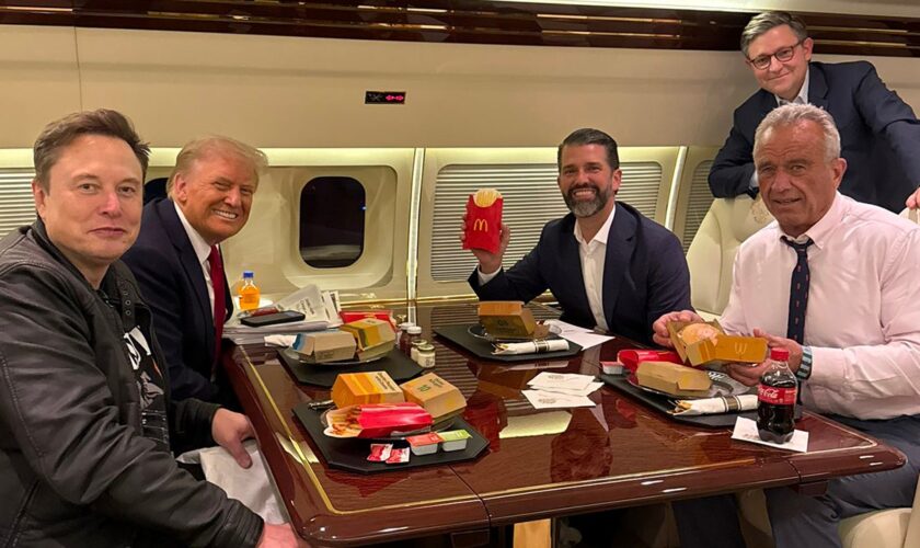 Trump inner circle shares McDonald’s meal as Donald Jr. jokes 'Make America Healthy Again starts tomorrow’