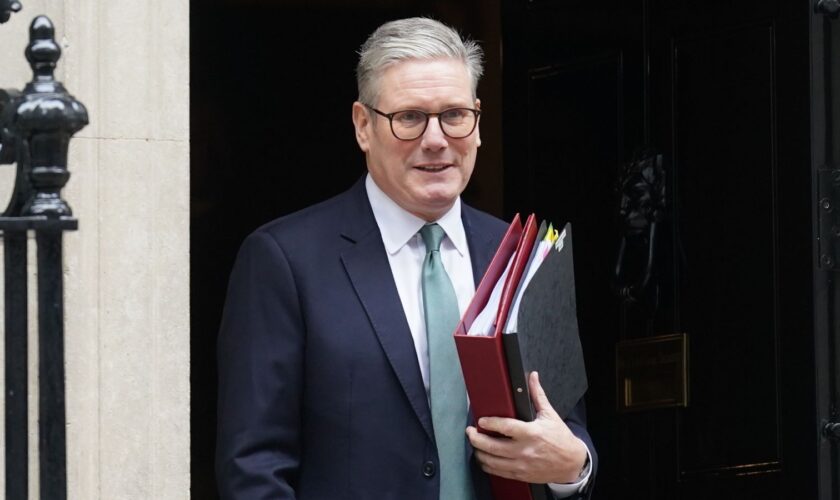 Prime Minister Sir Keir Starmer departs 10 Downing Street, London, to attend Prime Minister's Questions at the Houses of Parliament. Picture date: Wednesday November 13, 2024. PA Photo. See PA story POLITICS PMQs. Photo credit should read: Stefan Rousseau/PA Wire