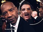 Full video shows truth behind 'awkward' red carpet exchange between Pedro Pascal and Denzel Washington