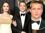 Angelina Jolie's rarely seen son Knox looks like a young Brad Pitt as he towers over her at Governors Awards 2024