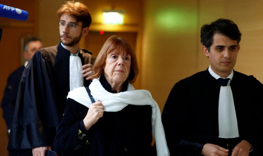 Gisele Pelicot with her lawyers on 18 November. Pic: Reuters