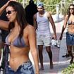 Maya Jama showcases her incredible figure in a ribbed lilac bikini as she joins internet personality Craig Mitch for a stroll around Miami after split with Stormzy