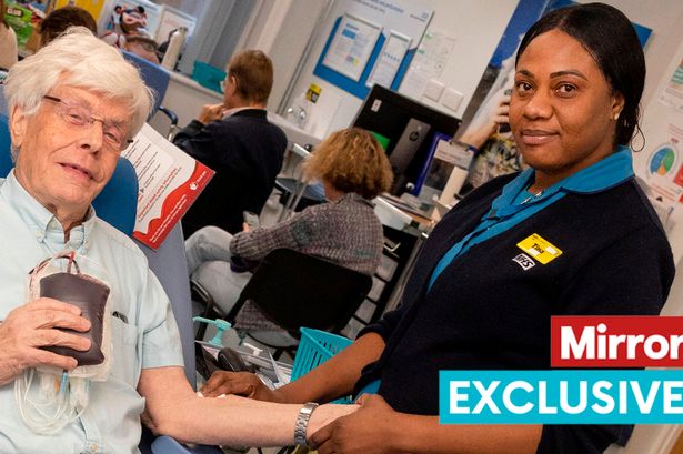 Pensioner thought to be Britain’s longest-serving blood donor calls on people to give blood