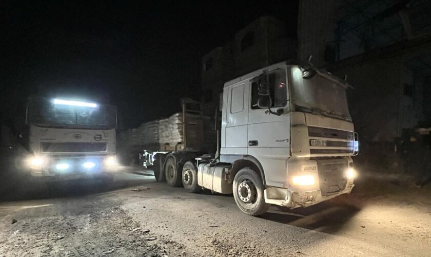 Plus de 100 camions d’aide humanitaire pillés dans la bande de Gaza