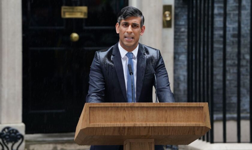 Prime Minister Rishi Sunak calls a general election for July 4. Pic: PA