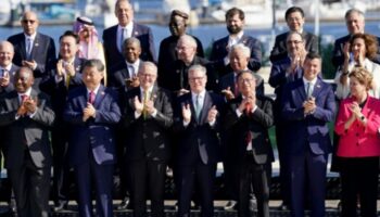 Gruppenfoto der G20-Staatenlenker in Rio de Janeiro