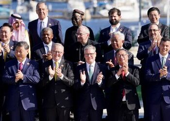 G20-Gipfel in Rio de Janeiro: Gruppen-Foto ohne Joe Biden und Justin Trudeau – dafür mit Sergej Lawrow