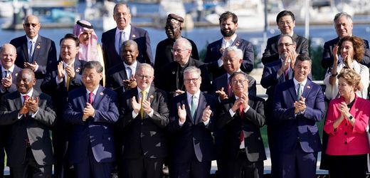 G20-Gipfel in Rio de Janeiro: Gruppen-Foto ohne Joe Biden und Justin Trudeau – dafür mit Sergej Lawrow