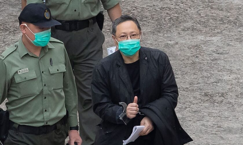 Benny Tai after his arrest in 2021 Pic: AP