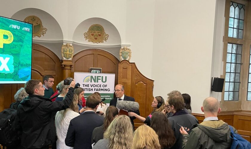 NFU chief hints farmers could take more extreme action if government ignores inheritance tax protest