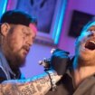 Prince Harry screams as he gets 'neck tattoo' from huge country singer