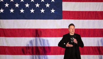 Elon Musk à un événément de campagne de soutien à Donald Trump, à Oaks (Pennsylvanie), le 18 octobre 2024