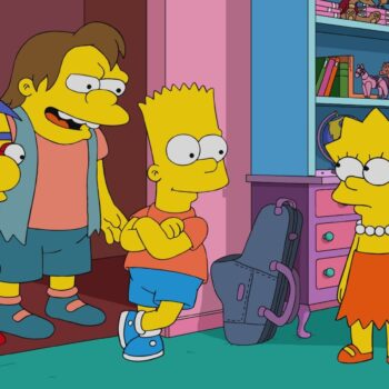 Pamela Hayden voiced Milhouse (L) for 35 years. Pic: 20th Century Fox/Everett/Shutterstock