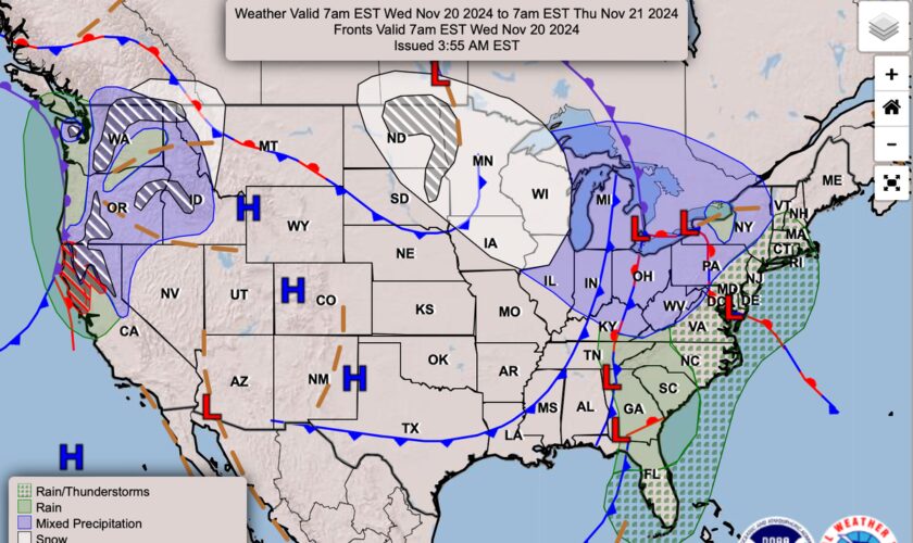 Mapped: Charting path of deadly ‘bomb cyclone’ in Pacific Northwest and California