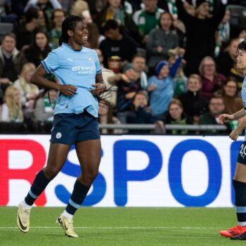 Khadija Shaw fires Man City into Women’s Champions League quarter-finals