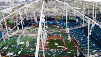 Florida city council changes mind on paying to repair Tampa Bay Rays' ballpark after hurricane ripped roof off