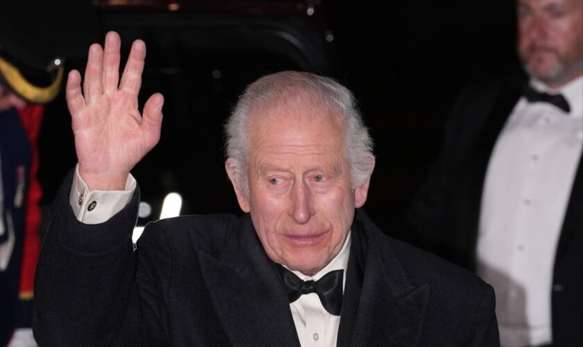 King Charles arrives at Royal Variety Performance alone as Camilla stays home on doctors’ orders