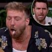 Sam Thompson and teary-eyed Joel Dommett GAG as they eat witchetty grubs during their own gruesome trial live on I'm A Celebrity Unpacked