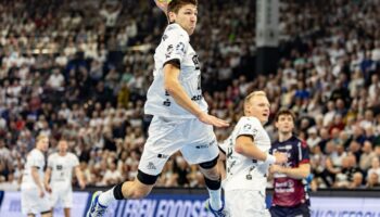 Lukas Zerbe und der THW Kiel spielten in Gummersbach. Foto: Axel Heimken/dpa