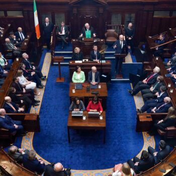 Irish parliament pictured last year. Pic: AP