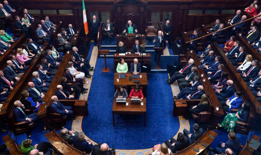 Irish parliament pictured last year. Pic: AP