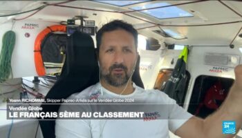 Vendée Globe 2024 : Yoann Richomme, cinquième, commente la course sur France 24