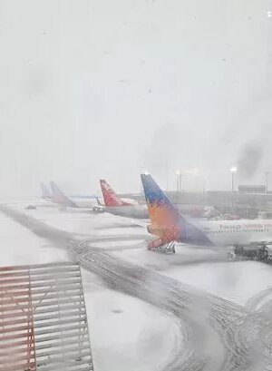 Newcastle Airport chaos with passengers 'stranded on flight for hours' as Storm Bert hits