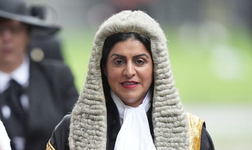 Justice Secretary Shabana Mahmood following the annual Judges Service at Westminster Abbey. File pic: PA