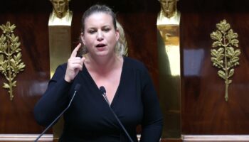 La présidente du groupe LFI à l'Assemblée Mathilde Panot le 1er octobre 2024 à l'Assemblée nationale à Paris