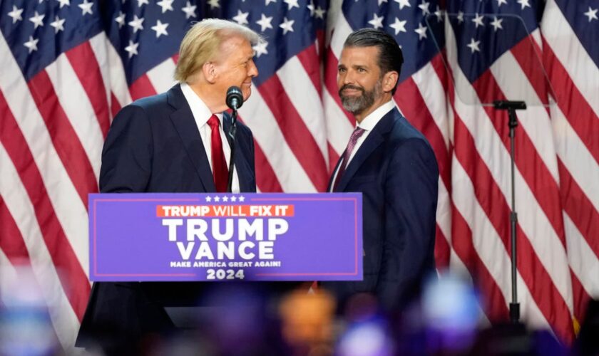 Don Jr emerges as most influential figure in Trump’s transition team